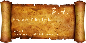 Prasch Adelinda névjegykártya